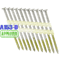 2-1/2" x .131 Smooth Hot Dip 21 degree Plastic Collated Strip Framing Nails